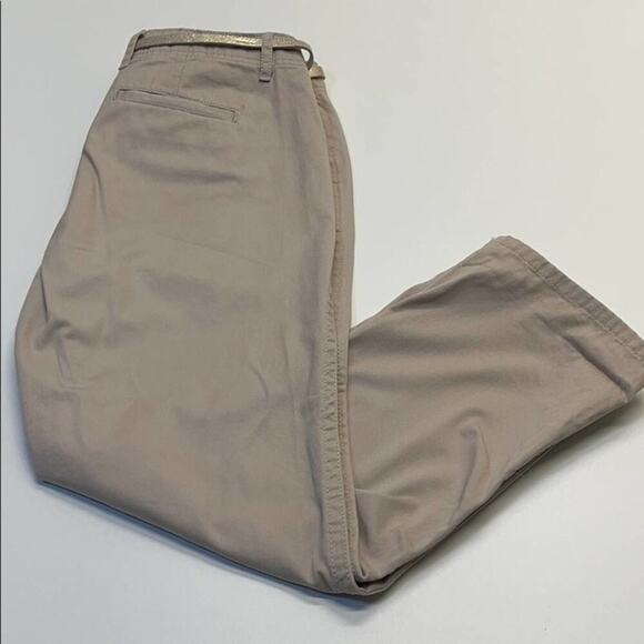 ELLE Womens 4 Dusty Pink Cotton Ankle Pants - Picture 4 of 4